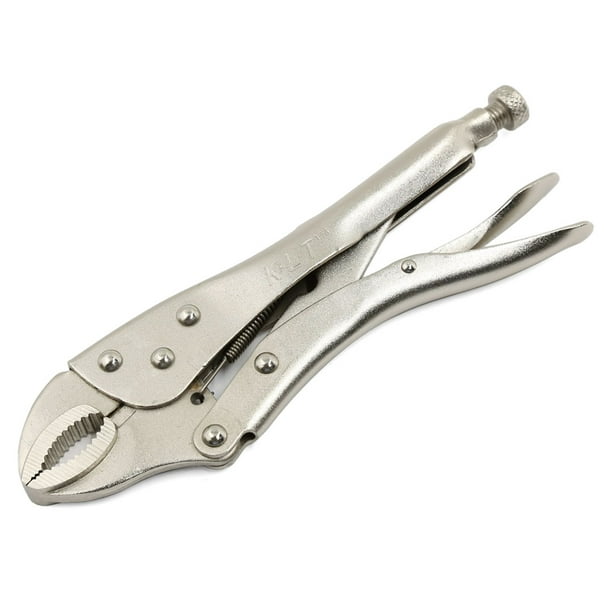 10" Locking Pliers Straight Jaw Grip Heavy Duty Vise Clamp Hand Pliers CR-V